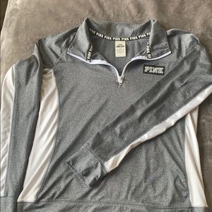 PINK brand long sleeve quarter zip pullover